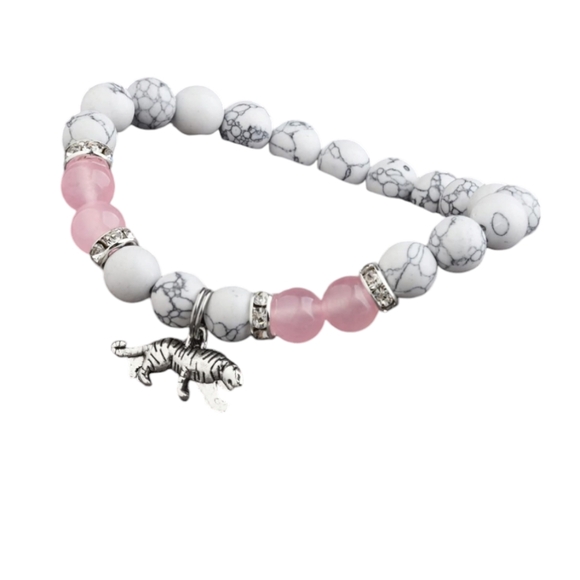 New Natural Stone Beaded Tiger Bracelet - Picture 3 of 4